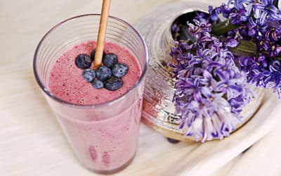 Banános – erdei gyümölcsös shake
